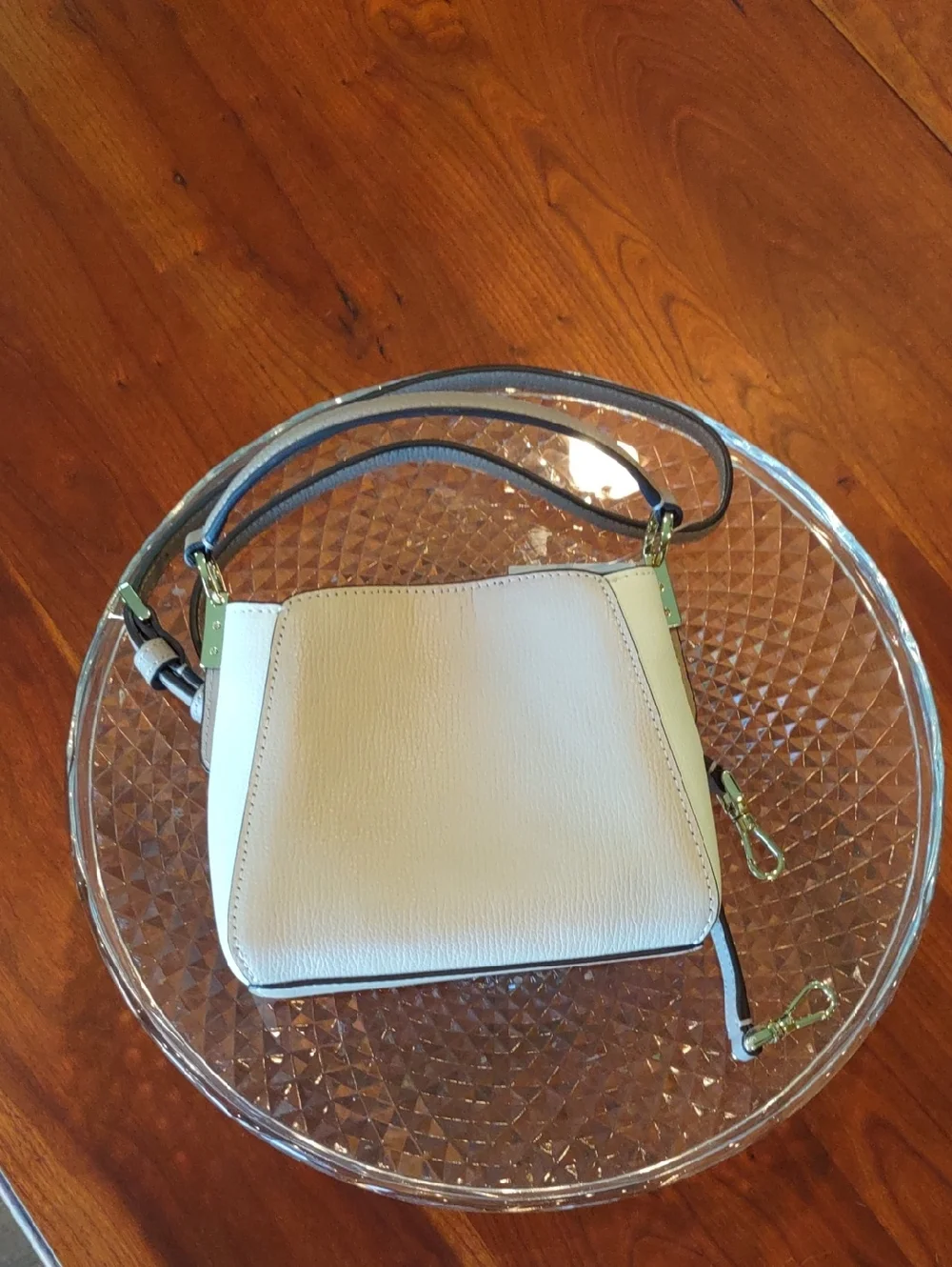 Kate Spade MINI Phoebe Colorblock in toasted hazelnut & Cream. New with tags. - Picture 4 of 9
